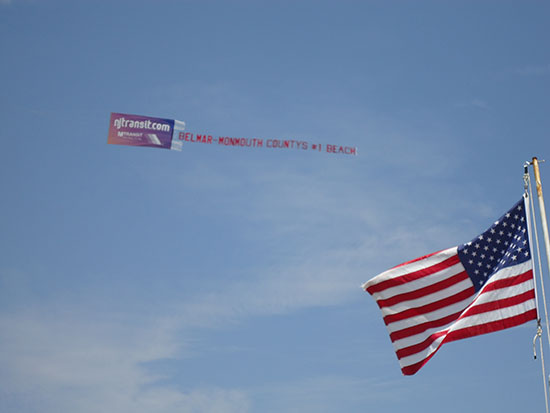 Aerial Sign North flying banners